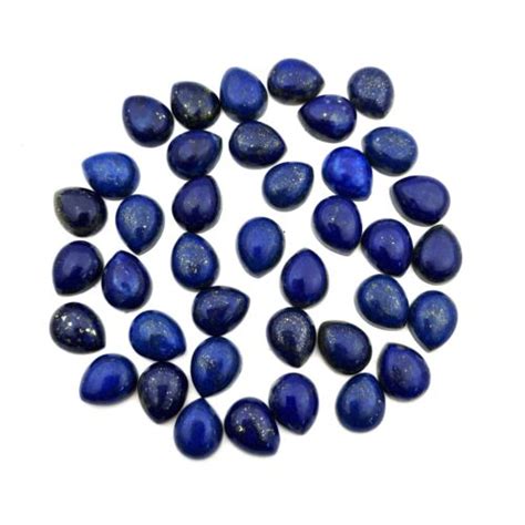 Lot De Pierres Pr Cieuses En Vrac Cabochon De Poire Naturelle Lapis