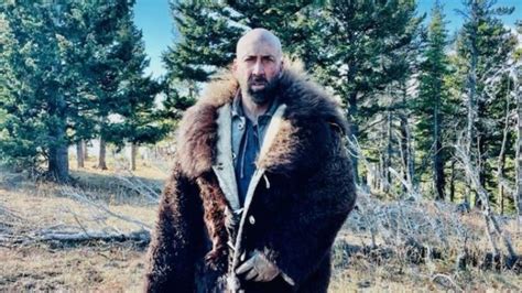 Nicolas Cage Wears Buffalo Pelts In Image From Western Butchers Crossing