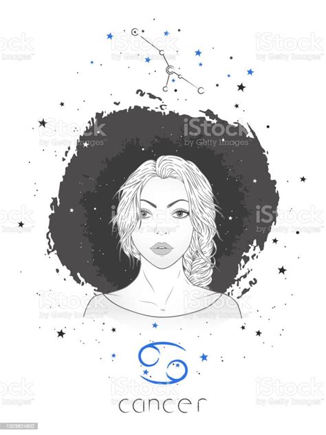 Cancer Zodiac Sign And Constellation Stock Illustration Download