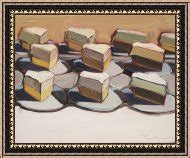 Wayne Thiebaud Cut Meringues Painting Cut Meringues Print For Sale