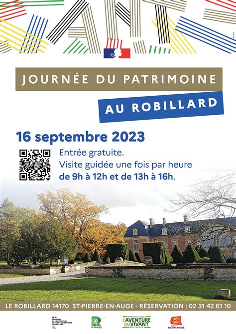 Journées du Patrimoine 2023 le Château du Robillard vous invite à