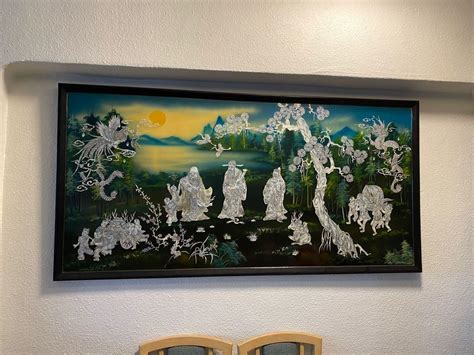 Fu lu Shou painting for sale, Hobbies & Toys, Memorabilia ...