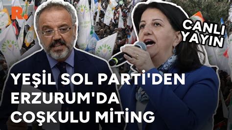 Ye Il Sol Dan Erzurum Da Co Kulu Miting Pervin Buldan Ve S Rr Sak K