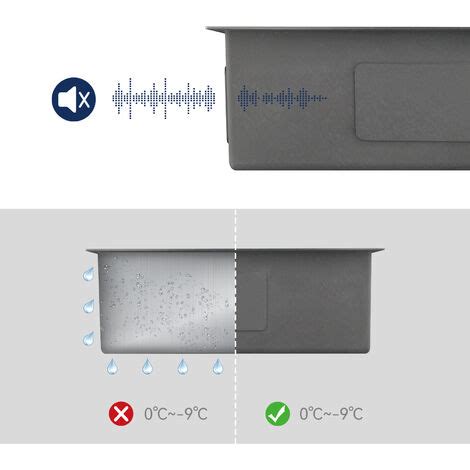 Auralum Vier Bac X X Cm Vier Encastrer En Acier Inox