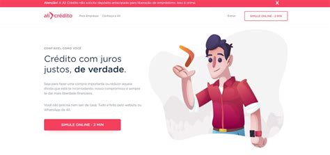 Como solicitar o empréstimo Ali Crédito Senhor Finanças