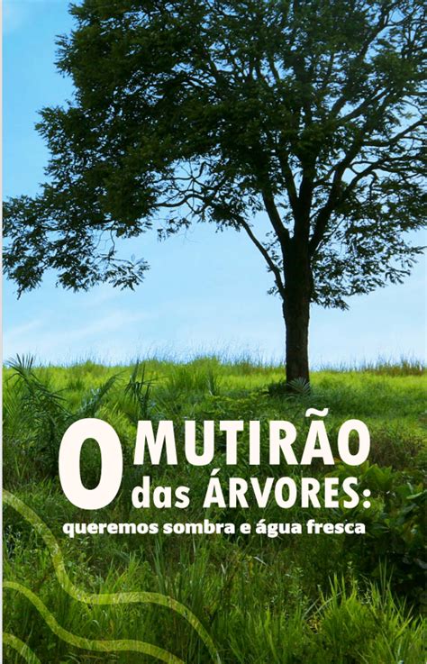 Livro O Mutirão das Árvores e docente