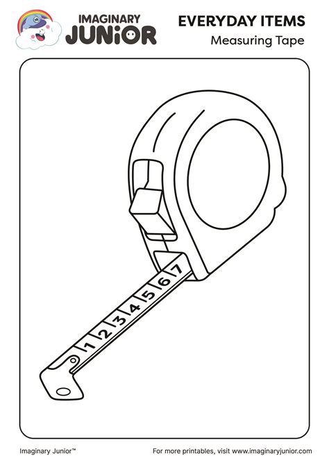 Tape Measure Coloring Page