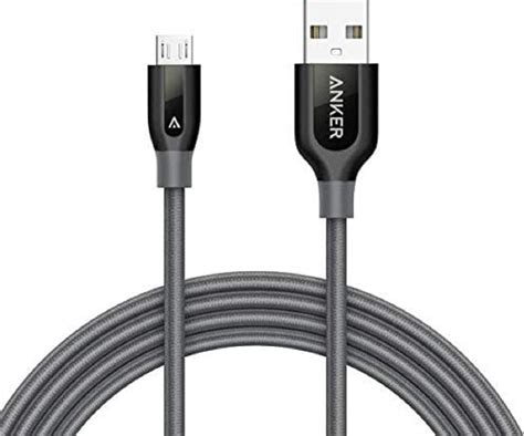 Anker PowerLine Lightning USB Cable 6Ft 1 8M Grey Buy Best Price