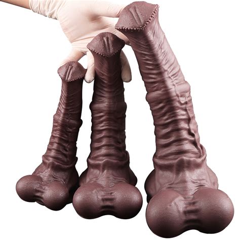 Realistyczne koń Dildo miękki skóra silikon GIGANT m 30x7 8 cm