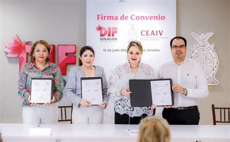 DIF Sinaloa Firma Convenio Con La CEAIV