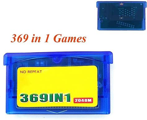 369 In 1 Game Cartridge Card For G B Console 32 Bit Retro