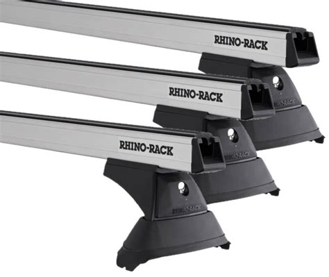 Rhino Rack Ja9504 Heavy Duty Bars Silver Rch 3 Bar System Roof Rack For Toyota Land Cruiser 100