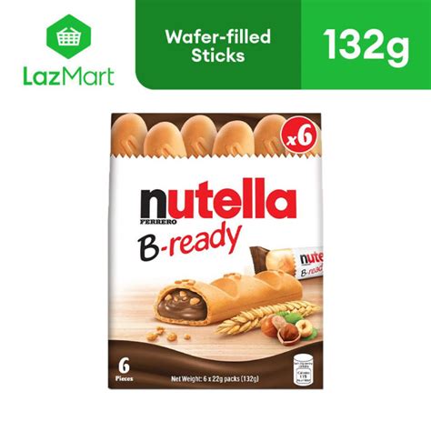 Nutella B Ready Wafer Filled Sticks 132g Lazada PH