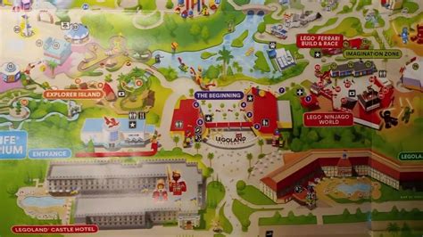 Legoland California Resort Map Summer 2022 Youtube