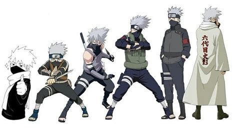 Naruto Kakashi Hatake Evolution Kakashi Hatake Kakashi Anime Naruto