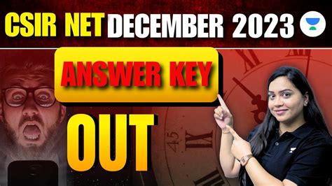 Csir Net Dec 2023 Final Answer Key Released Csir Net Dec 2023 Final