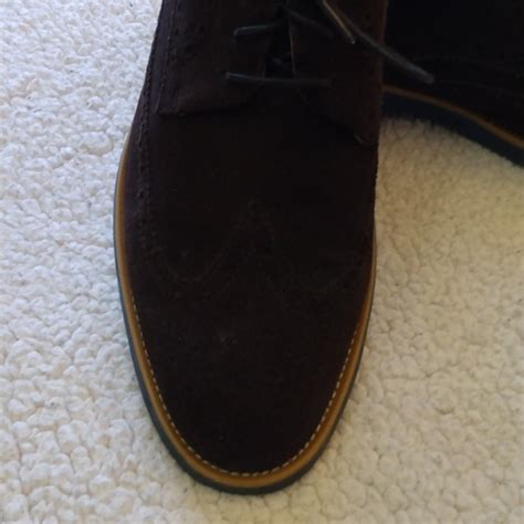 Joseph Abboud Shoes Joseph Abboud Brown Suede Leather Wingtip Shoes 5 D Poshmark