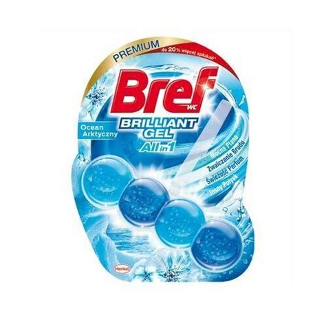 Kostka Do WC BREF Brilliant Gel All In 1 Ocean Arktyczny 42g