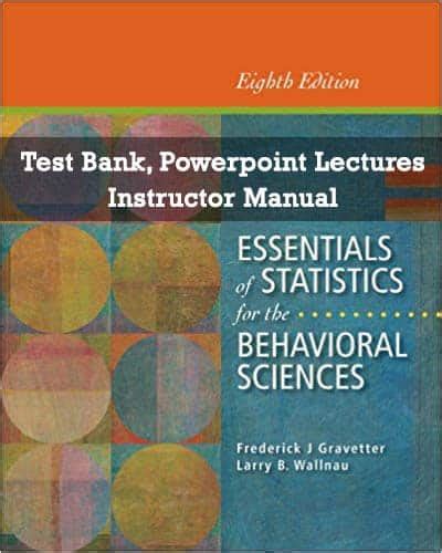 Essentials Of Statistics For The Behavioral Sciences 8th Edition