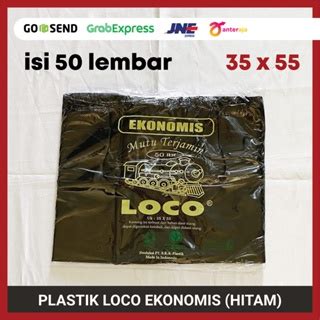 Jual Ekonomis Kantong Plastik Loco Ukuran Kresek Hitam