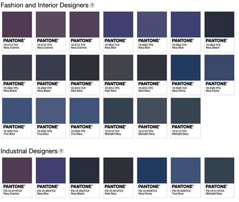 Pantone Navy Blue Swatch