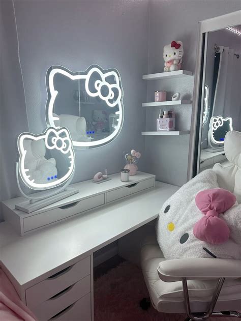 Impressions Vanity Supercute Hello Kitty Tabletop Desk Mirror With