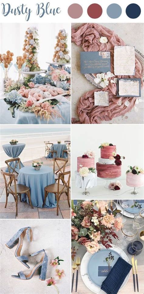 Dusty Blue And Mauve Wedding Wedding Color Combinations Wedding