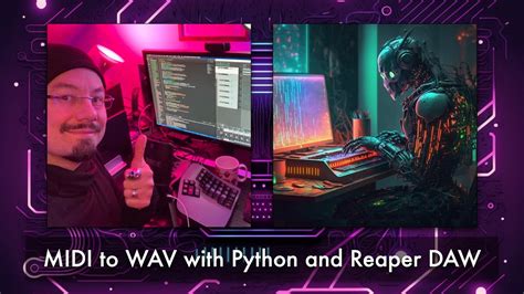 Automatic Sonification MIDI To WAV With Python And Reaper DAW AI