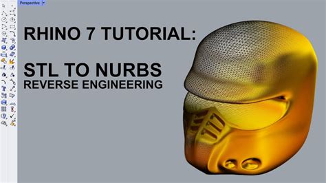 Rhino Basic Reverse Engineering Tutorial Stl To Cad Nurbs Youtube