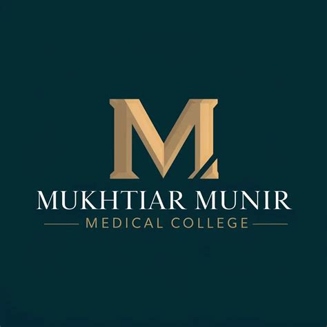 Logo Design For Mukhtiar Munir Medical College Professional Typography