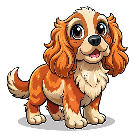 Adorable Cartoon Cocker Spaniel Vector Art dreams | Premium AI ...