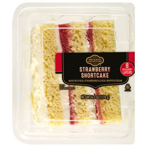 Private Selection® 3 Layer Strawberry Short Cake Slice 62 Oz Frys Food Stores