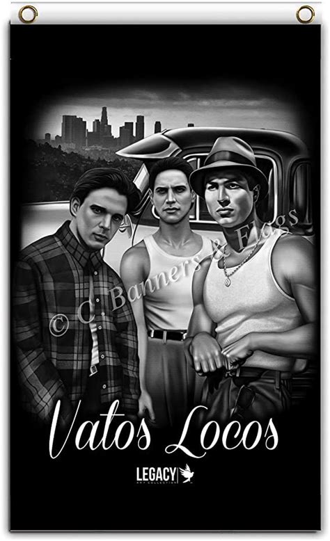 Blood In Blood Out Vatos Locos Bandera Coleccionable X Cm