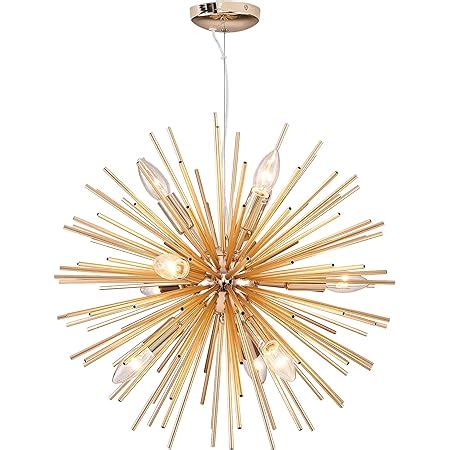 Lampundit Gold Chandelier Light Sputnik Chandeliers For Dining Room