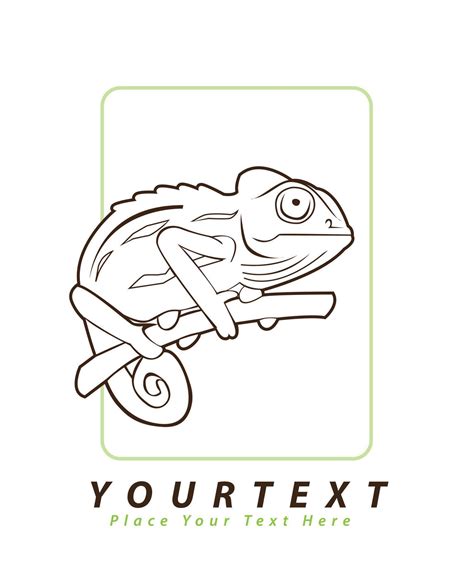 Vector illustration of chameleon 19472292 Vector Art at Vecteezy