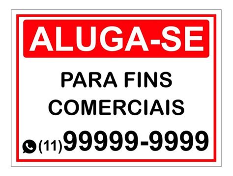 Placa Alugo Ponto Comercial MercadoLivre