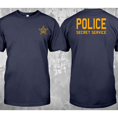 New Police Department Secret Service Us United States Special Force T Shirt Etsy