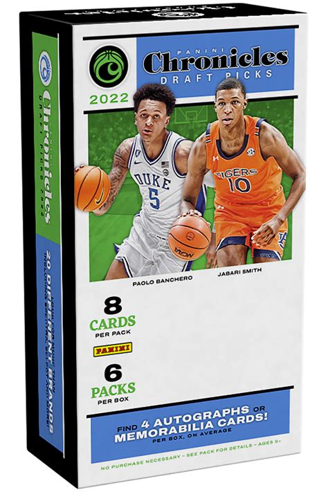 NBA Panini 2022 Chronicles Basketball Draft Picks Trading Card VALUE