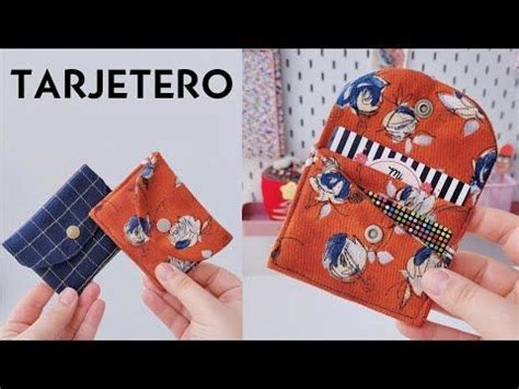 Cómo hacer un TARJETERO o CARTERA de tela paso a paso CARTERAS DE