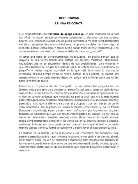 Beth Thomas Pdf