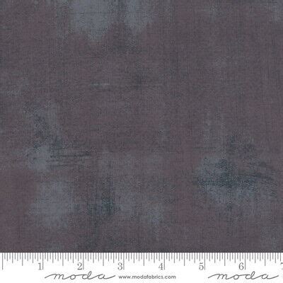 Moda Basic Grey Grunge Cotton Quilt Fabric Gris Fonce Style 30150 277