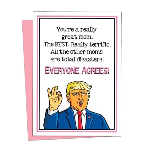 Donald Trump Mothers Day Card Trump Supporter Mothers Day