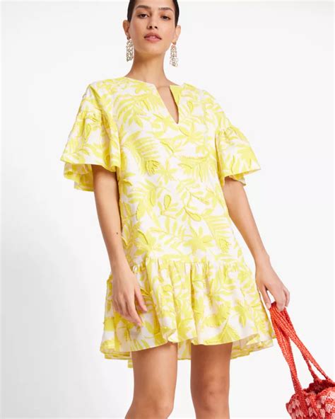 Tropical Foliage Embellished Tunic Kate Spade New York Kate Spade