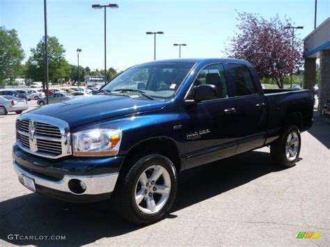 2006 Patriot Blue Pearl Dodge Ram 1500 Big Horn Edition Quad Cab 4x4 32098473 Photo 2