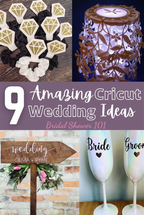 9 Cricut Wedding Ideas to DIY | Bridal Shower 101