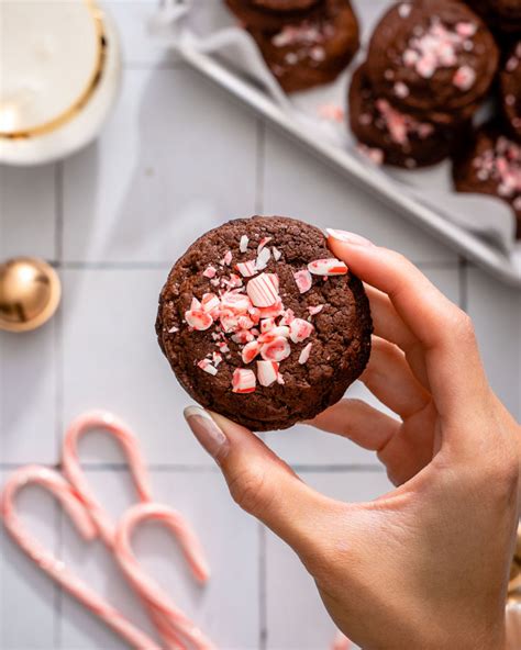 Fudgy Peppermint Brownie Cookies Takes Two Eggs