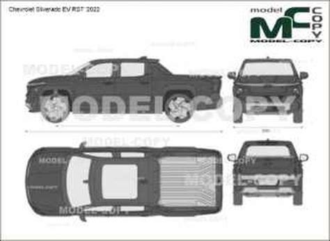 Chevrolet Silverado Ev Rst 2022 2d Drawing Blueprints 64955 Model Copy Default