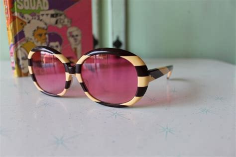 1960s Mod Vintage Sunglasses Vintage Round Fanc Gem