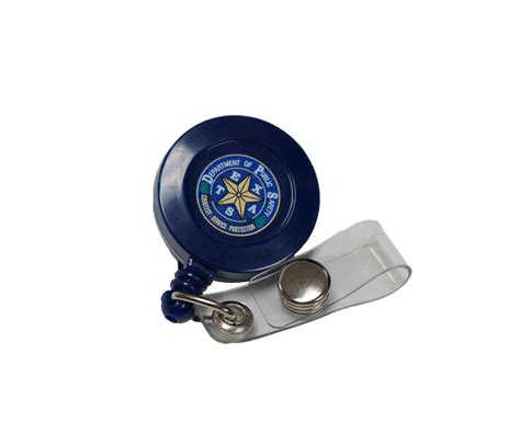 Retractable Badge Holder - Blue & Black – Texas DPSOA Online Store