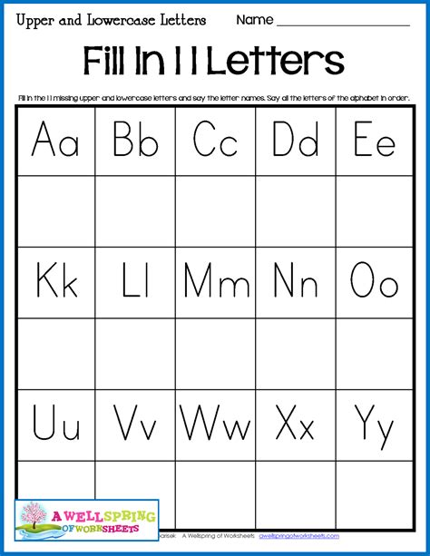 Alphabet Worksheets Fill In The Missing Letter Alphabetworksheetsfree